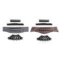 thumbnail image 1 of Acoustic Guitar Wooden Rosewood Bridge Pins Saddle Nut Sets DIY Accesories Guitar Replacement Parts, 1 of 4