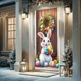 thumbnail image 2 of FAMTKT Easter Door Cover, Bunny Easter Door Banner for Large Party Supplies Room Garden Wall Holiday Decoration Background Banner Party Decorations, 2 of 7