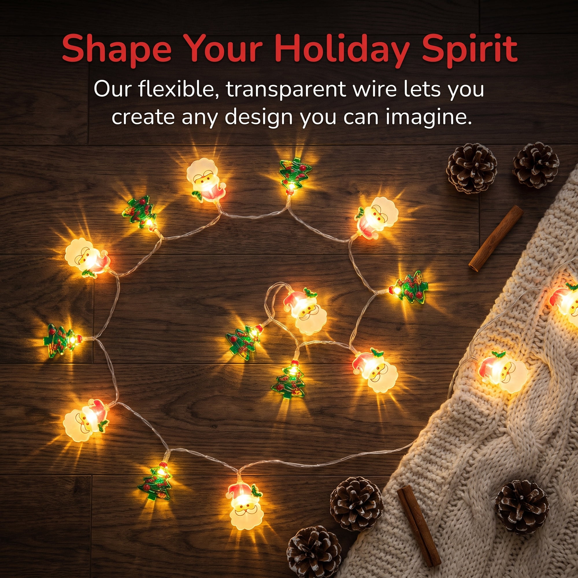 Unique Bargains Fairy Lights for Decor and Festive 6.6 ft Multicolor USB Powered