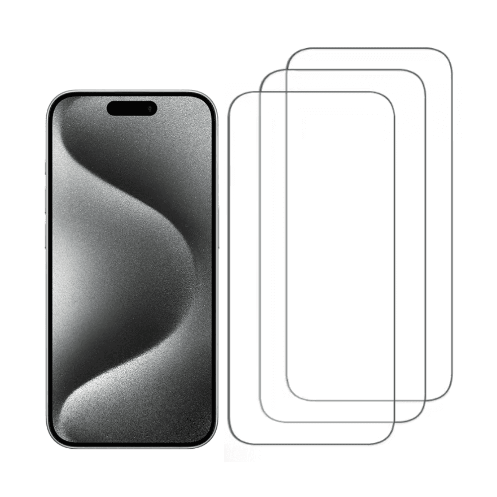 [3-Pack] Qixxronics Screen Protector for iPhone 16 Tempered Glass Film Anti-Scratch HD Clear Glass Film Protector for iPhone
