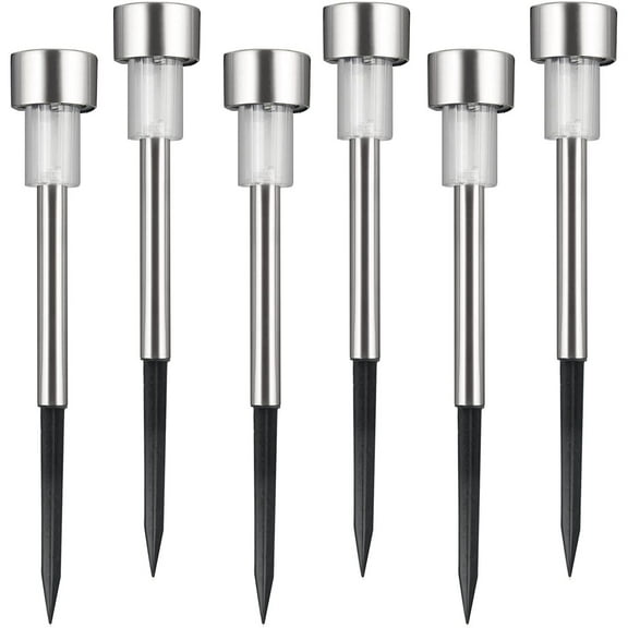 Cole & Bright Solar Stainless Steel Border Lights Set of 6