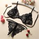 thumbnail image 3 of de encaje transparente para mujer Bragas sin entrepierna Conjunto de lencería Ropa de dormir Negro Yuyangstore sujetador bragas conjunto, 3 of 8