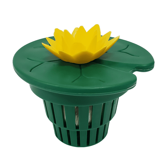 Healthy Ponds AquaLily Pond Water Cleaner Filled with Natural Beneficial Bacteria | Decorative Reloadable Dispenser Treats up to 1,000 Gallons
