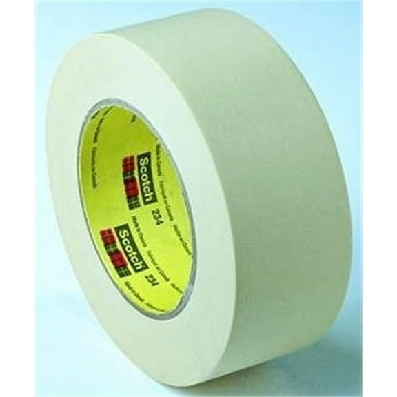 General Purpose Masking Tape 234, 3" Core, 12 Mm X 55 M, Tan | Bundle of 5 Rolls