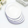thumbnail image 1 of PTOOTP 4Pcs Cake Plate Enamel Material For Families 20X20X3Cm, 1 of 8
