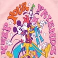 thumbnail image 3 of Disney - Mickey & Friends - Keep Your Friends Close - Toddler And Youth Girls Raglan Graphic T-Shirt, 3 of 5