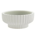 thumbnail image 2 of (3 pack) Better Homes & Gardens Pottery 12" Fischer Round Ceramic Planter, White, 2 of 9