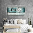 thumbnail image 6 of Aaheei Family Wall Art Family Signs for Home Decor Teal Inspirational Quotes Picture Farmhouse Where Life Begins and Love Never Ends Painting Artwork for Bedroom Living Room Home Decoration 8 x 10 in, 6 of 6