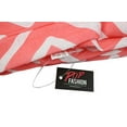 thumbnail image 4 of Pop Fashion Women's Scarf with Hidden Zipper Pocket & Pattern Print Square Geometric (Coral), 4 of 6