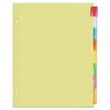 Universal UNV20840 11 in. x 8.5 in. Insertable Tab Index with 8 Assorted Tabs - Buff (24/Box)