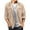 Beige, variant on XFLWAM Mens Suede Shirts Long Sleeve Button Down Shacket Casual Work Western Regular Fit Shirt Jacket