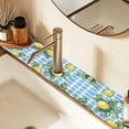 thumbnail image 2 of Yayeee Faucet Mat for Kitchen Sink 14.7" Diatomite Long Splash Guard Pad, Cartoon Plaid Lemon, 2 of 7