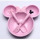 thumbnail image 1 of Juego de vajilla para niños, juego de cuenco, cuchara y tenedor, respetuoso con el medio ambiente, sin BPA y apto para lavavajillas, vajilla para niños, 1 of 5