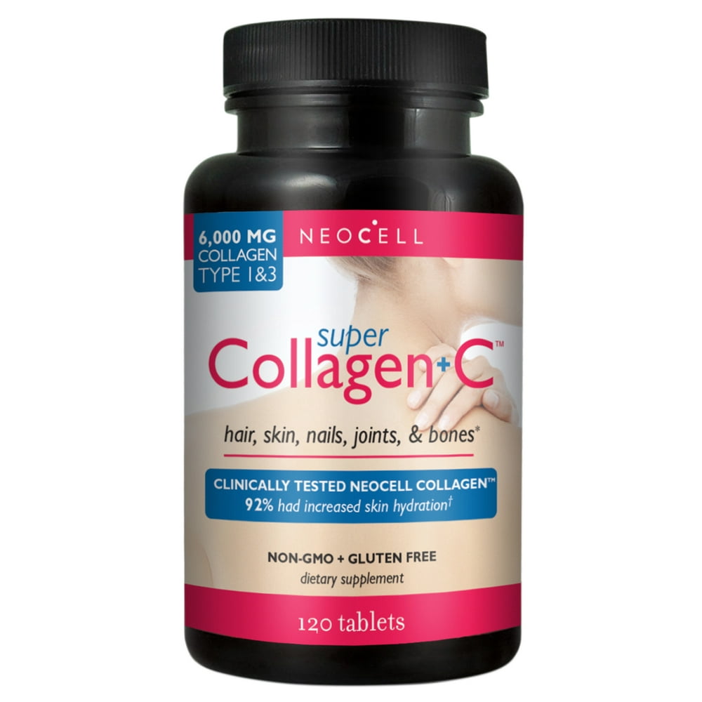 NeoCell Super Collagen + Vit C & Biotin Tablets, 120 Count