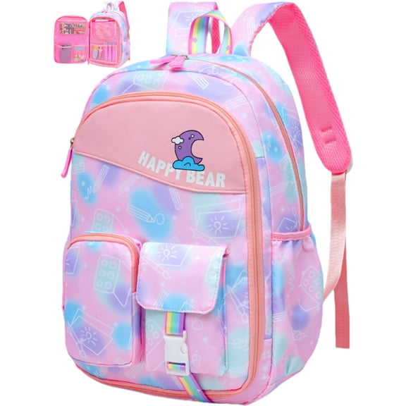 Tyethy Kids Backpacks School Bag for Girl ,Bookbags for Teen Suitable for Children, Pink