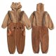 thumbnail image 2 of Cartoon Kigurumi Bear Onesies Flannel Hooded Onesies Adults Women Animal Halloween Christmas Cosplay Pajamas Cute Dress Up, 2 of 5