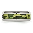 thumbnail image 3 of Chisel Stainless Steel Polished Camouflage 1/10 Carat Diamond 8mm Band, 3 of 8