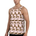 thumbnail image 2 of KLL Leopard Print Print Men's Muscle Gym Workout Stringer Tank Tops Bodybuilding Fitness T-Shirts Tank Tops Men-Medium, 2 of 7