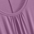 thumbnail image 5 of Ohufall Comfy Sleepshirts for Women Sleeveless Round Neck Loose Nightgown Solid Color Fashion Homewear Sleep Dress, 5 of 8