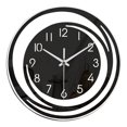 thumbnail image 1 of Reloj de pared ionze Appliances de 30 cm, acrílico, funciona con pilas, sin tictac, para dormitorio y sala de estar (negro), 1 of 4