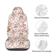 thumbnail image 4 of Wukai Autumn Floral Deer Full Set Car Seat Covers with Soft Padding Universal Auto Front Seats Protector and Cushion Mat, 4 of 5