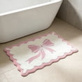 thumbnail image 4 of Antqov Bow Bath Mat 16x24" Cute Non Slip Bedroom Rug Soft Absorbent Bath Rug for Bedroom Bathroom Home Floor, 4 of 6