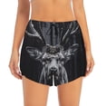 thumbnail image 2 of Salouo Majestic Forest Stag Print Women's 2 in 1 Running Shorts Double-Layer Shorts Athletic Workout Gym Yoga Shorts Running Shorts for Women-Medium, 2 of 7