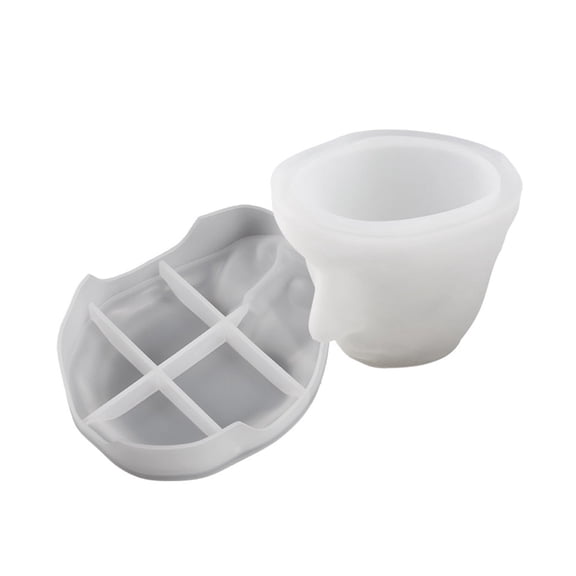 Silicone Mold Abstract Art Face Cup/Dish Mould Unique Epoxy Resin Moulds Gypsum Container Molds for DIY Enthusiasts
