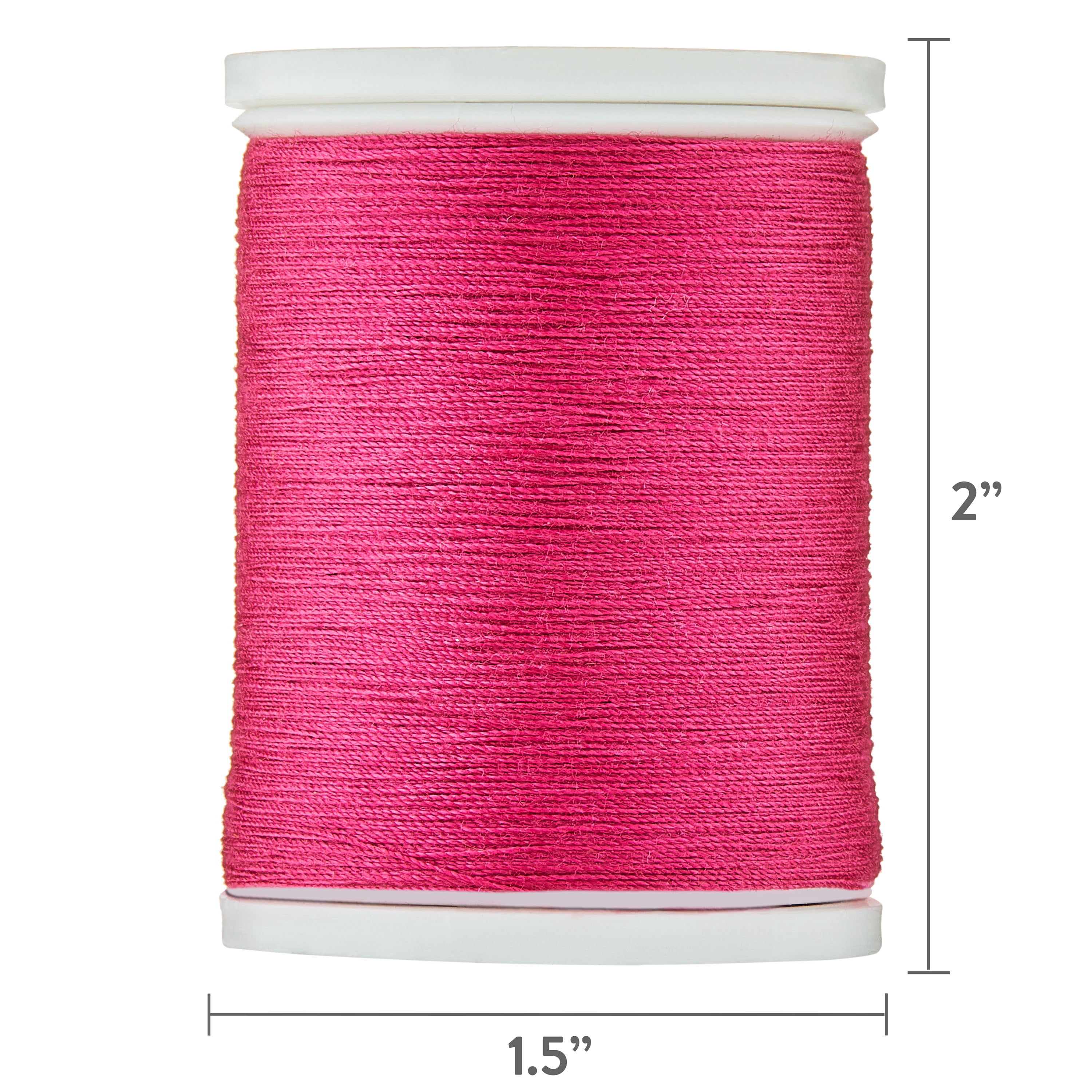 Hello Hobby Deep Fuchsia Pink 100% Polyester All Purpose Thread, 300 Yards