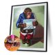 thumbnail image 1 of Cuadros Decorativos 5D bricolaje taladro cuadrado completo diamante pintura mono Kit hogar decoración arte artesanía Ehuebsd embutido en tela, 1 of 9