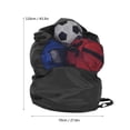 thumbnail image 5 of Qiilu Sac de Rangement pour Basketball, Sac en Filet pour Basketball, Sac de Rangement Portable pour Ballons de Sport de Basketball Soccer Volleyball Soccer avec Cordon de Serrage en Filet, 5 of 5