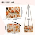 thumbnail image 6 of SCRAWLGOD Butterfly Floral Orange Beige Crossbody Bags for Women Trendy, PU Leather Purses, Crossbody Handbag Purse with Chain Strap, Small Shoulder Handbag, 6 of 7