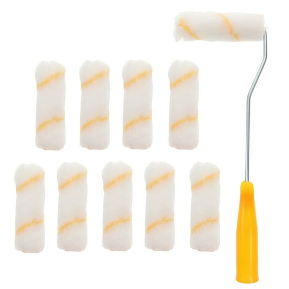 LIFKOME  4 Inch Roller Brush Handle Tool Accessories Small Paint Rollers
