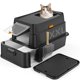 thumbnail image 1 of Caja de arena para gatos de acero inoxidable XXL con cajón extragrande cerrada con cuchara fácil de limpiar a prueba de olores antiadherente, 1 of 8