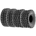 thumbnail image 1 of Set Of 4 Sunf 20X7-8 Front 22X10-10 Rear Atv Utv Knobby Sport Tires,6 Pr Tubeless A027, 1 of 1