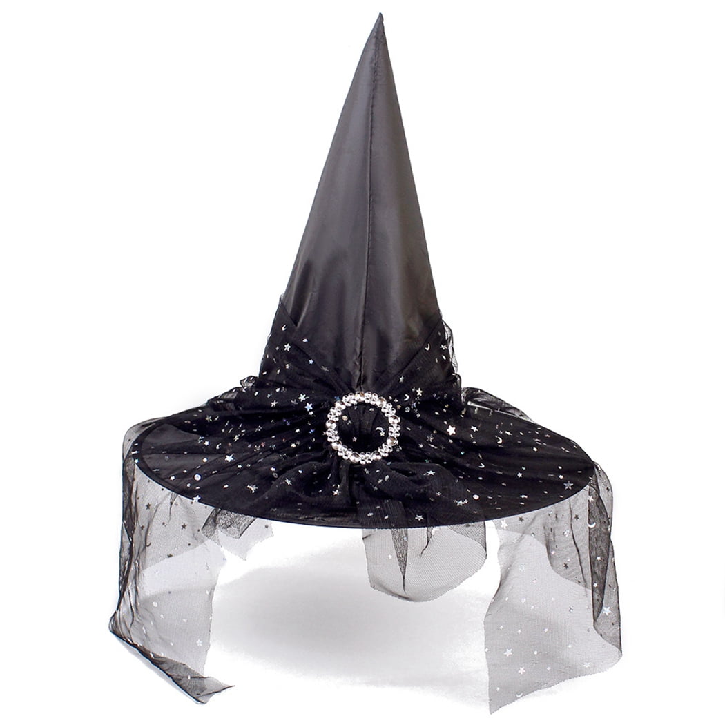 Kid Adult Witch Hat Hair Clip Headband Halloween Fancy Dress Costume Accessories 