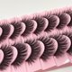 thumbnail image 4 of Pestañas Postizas 3D Rizadas Imitación Visón 10 Pares Hechas a Mano Pestañas Falsas Maquillaje Natural Simulado Cruzado Desordenado, 4 of 5