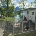 thumbnail image 4 of Dog Playpen,32" 40 Panels Portable Exercise Fence Heavy Duty Metal Pet Playpen Indoor Outdoor Pet Playpen for Small Medium Large Dogs - RV Camping Pen  (40 Panels, 32 inch), 4 of 10