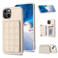 thumbnail image 1 of SaniMore for iPhone 14 Plus (6.7" 2022) Case, Flip PU Leather Diamond-Shaped with Built-in Card Slots, Kickstand and Shockproof Anti-drop Phone Case for iPhone 14 Plus Wallet Shell, Beige, 1 of 8