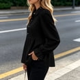 thumbnail image 6 of Tqcoqu Womens Babydoll Peplum Tops Button Up Business Casual Blouse Shirt, Tummy Control Dressy Casual Going Out Blouses,Women's,Size S-XXL, 6 of 6