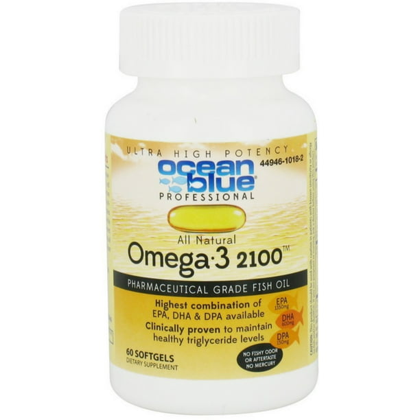 3 Pack Ocean Blue Omega3 2100 mg. Softgels 60 ea