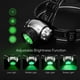 thumbnail image 3 of Juego de 2 luces LED de cultivo de alta intensidad con 19 bombillas, iluminación LED verde interior y exterior para monitorizar plantas, foco LED de plástico verde, 3 of 5