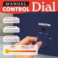 thumbnail image 5 of Gourmia 7 Qt Slow Cooker, 3 Heat Settings, Removable Ceramic Pot, Navy, 5 of 11