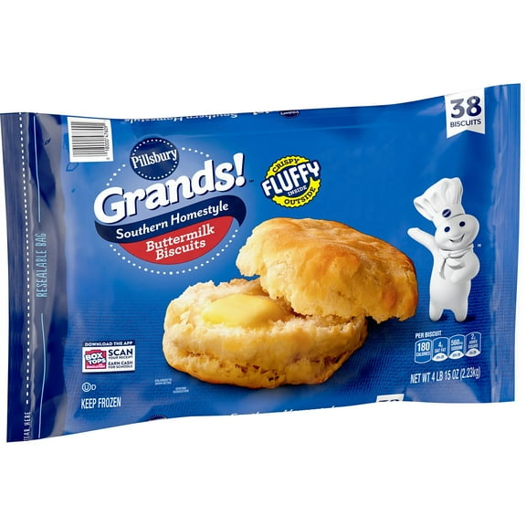 Pillsbury Grands! Southern Homestyle Buttermilk Biscuits, Frozen, 38 ct.