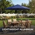 thumbnail image 4 of Four Seasons Courtyard 9 Foot Crank Lift Auto Tilt Patio Umbrella, Navy, 4 of 5