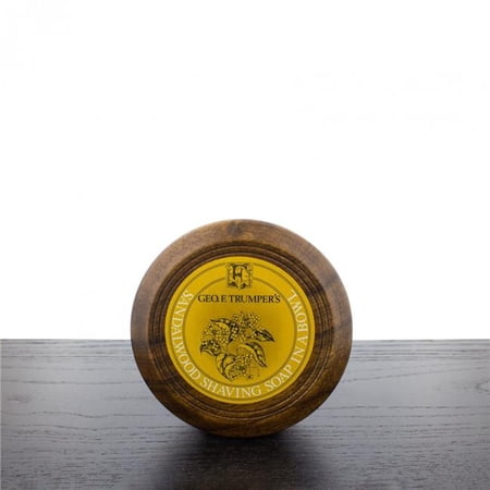 Geo F Trumper Sandalwood Shaving Soap in Wooden Bowl
