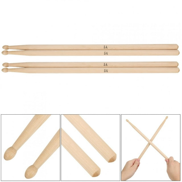 2 Paires d'Accessoires pour Instruments de Musique 5A 5B en Bois d'Érable5a