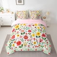 thumbnail image 2 of Feelyou Mandala Flower Print Bedding Comforter Set 7pcs, Vintage Western Floral King Bedding Sets, Teens Women Girls Reversible Bed Sheets, Microfiber Bedroom Decor, 2 of 8