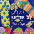 thumbnail image 4 of Northlight Life is Better in Flip Flops Outdoor Summer Garden Flag 18" x 12.5" - 18" x 12.5", 4 of 5