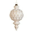 thumbnail image 5 of Selrti Christmas Ornaments White And Golden Vintage Ball Finial Christmas Tree Ornaments Shatterproof Plastic Farmhouse Hanging Decor, 5 of 8
